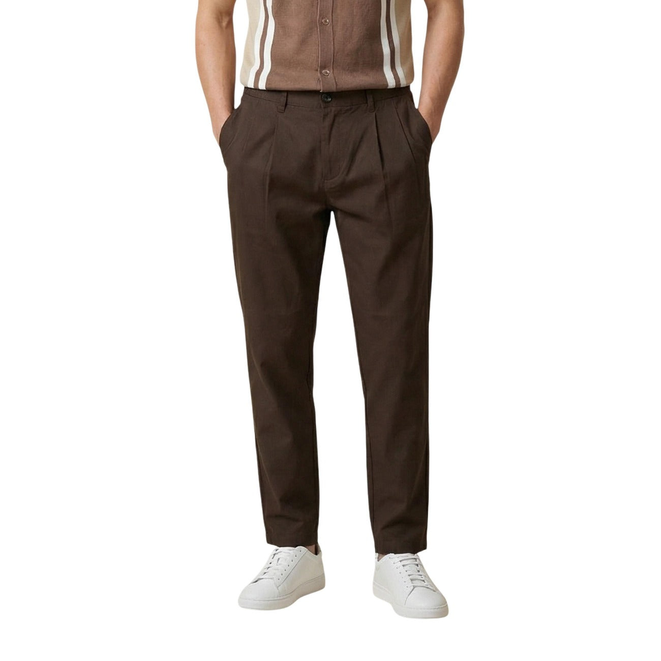 2460994 Gianni Lupo Pantaloni Marrone Uomo