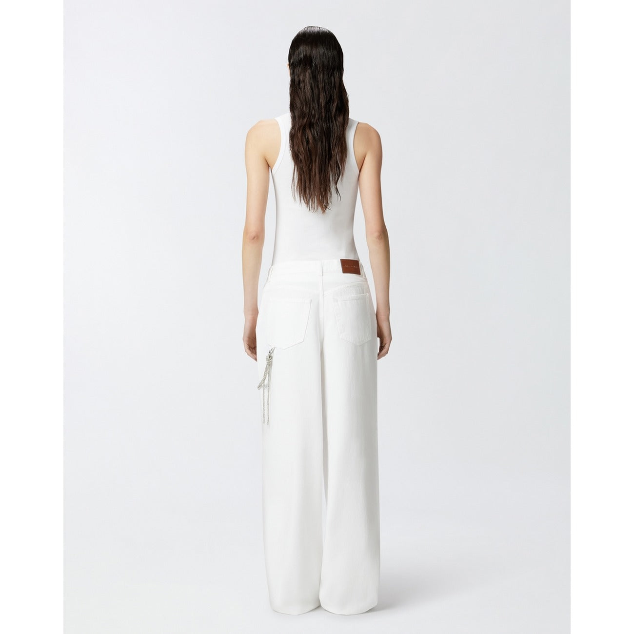 2473394 Pinko Pantaloni Bianco Donna