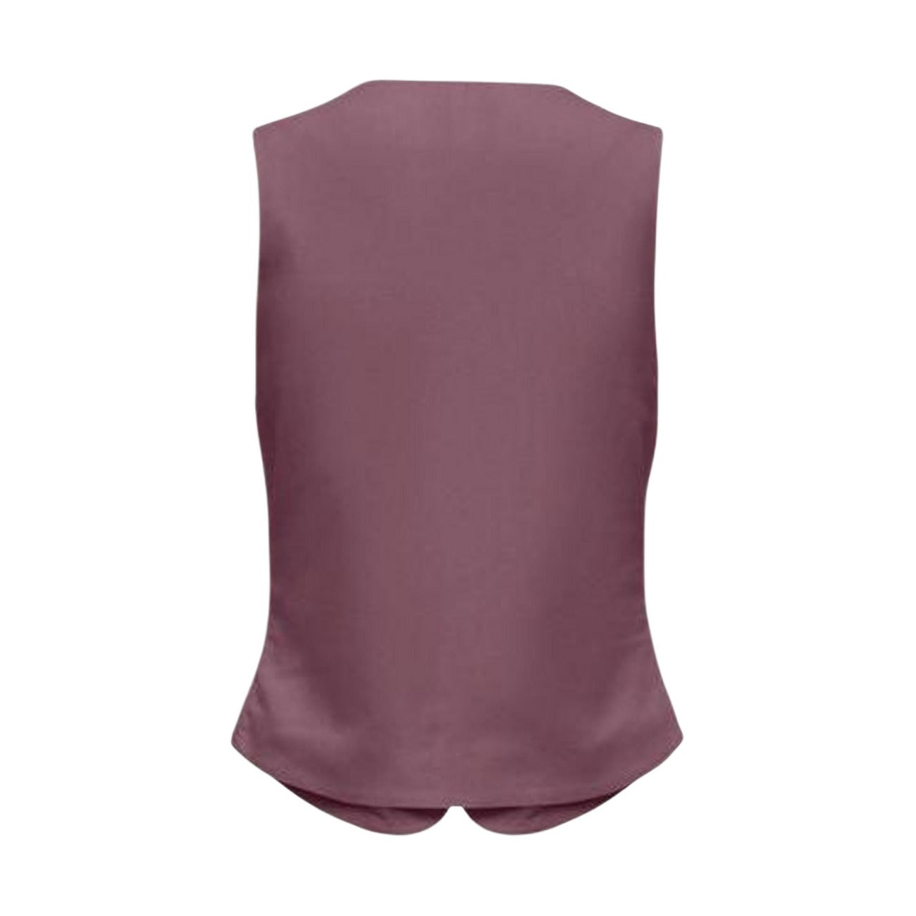 2456266 Only Gilet Bordeaux Viscosa Lino Bottoni Donna