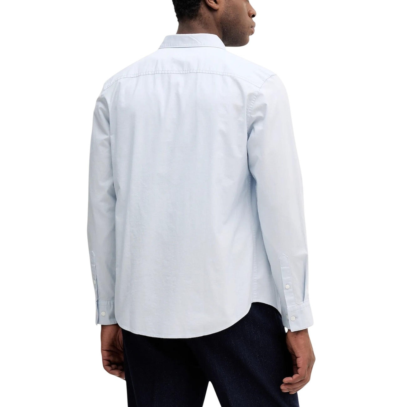 2452135 Calvin Klein Jeans Camicia Azzurro Uomo