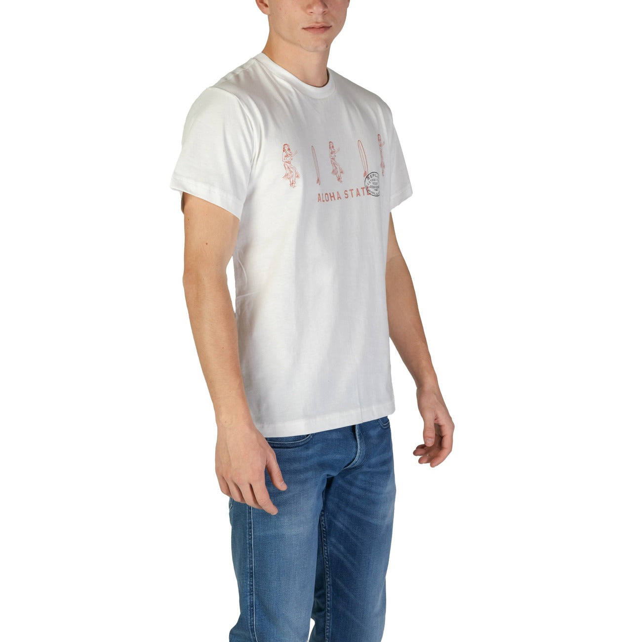 2367891 Replay T-Shirt Bianca Uomo