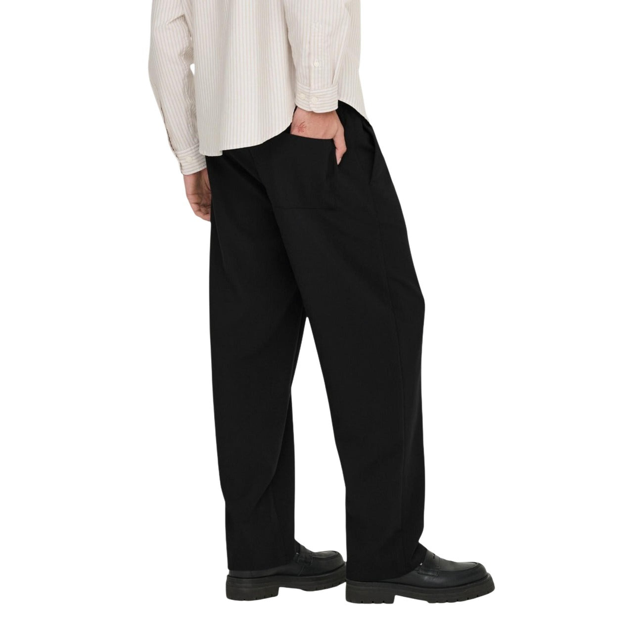 2454475 Only & Sons Pantaloni Nero Poliestere Uomo