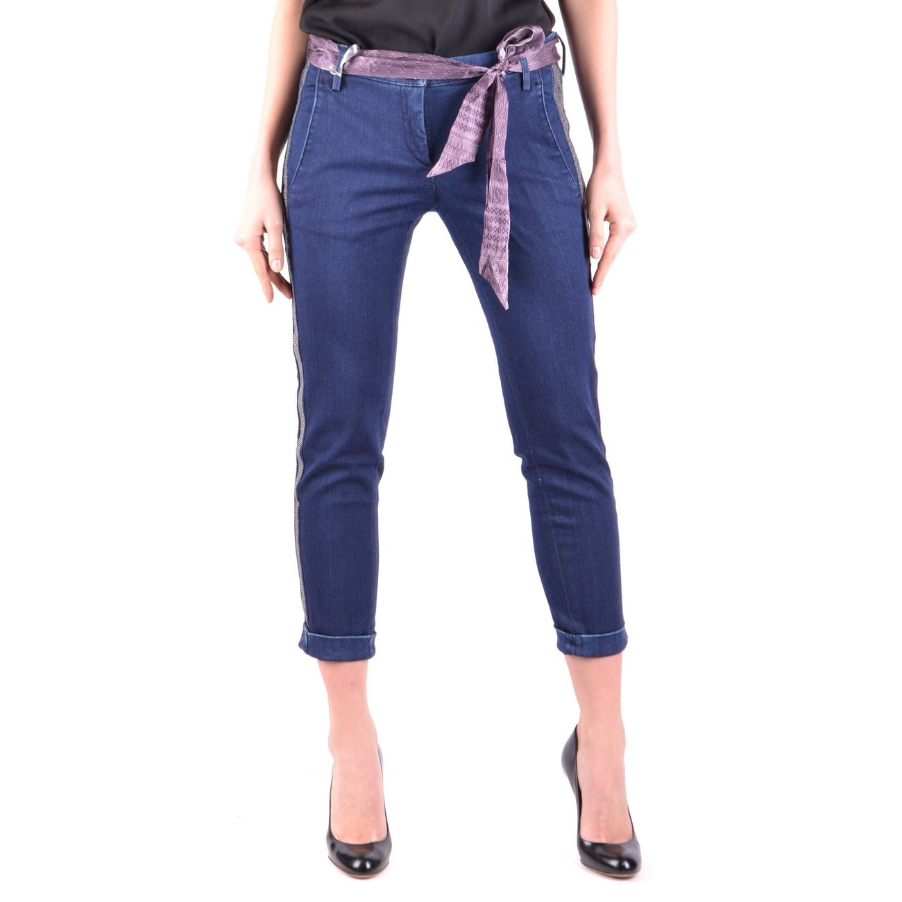 2438326 Jacob Cohen Jeans Blu Cotone Elastan Made Italy Donna