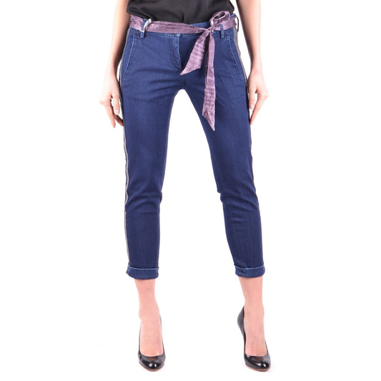 2438326 Jacob Cohen Jeans Blu Cotone Elastan Made Italy Donna