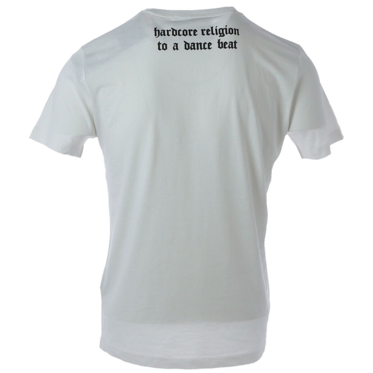 193094 John Richmond T-Shirt Bianco Cotone Stampa Uomo