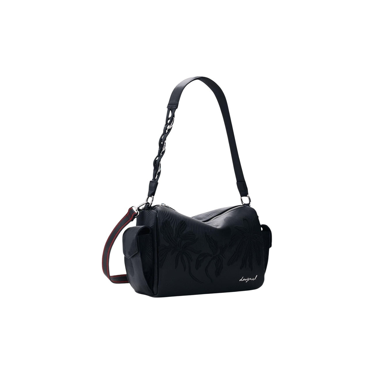 2453040 Desigual Borsa Nera Floreale Tracolla