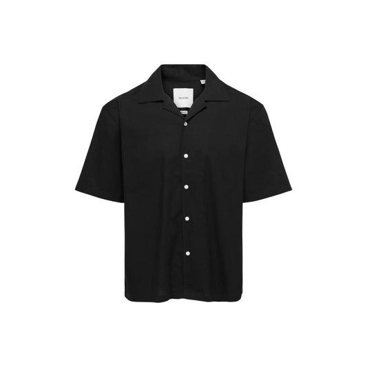 2458633 Only & Sons Camicia Nero Uomo