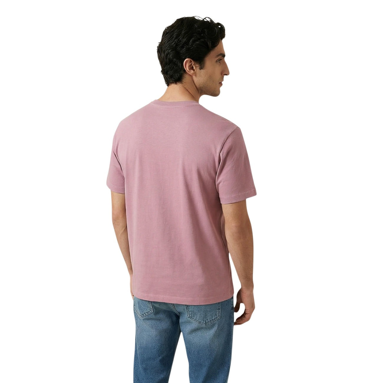 2452087 Calvin Klein Jeans T-Shirt Rosa Stampa 100% Cotone Uomo