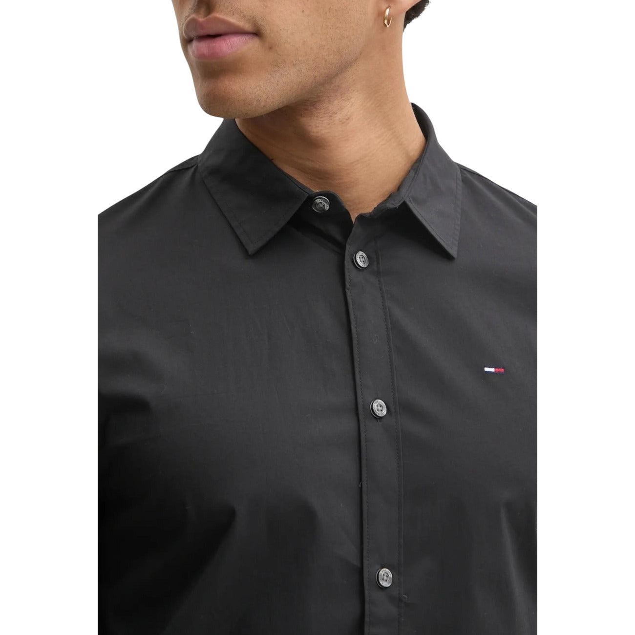 168591 Tommy Hilfiger Camicia Nera Uomo