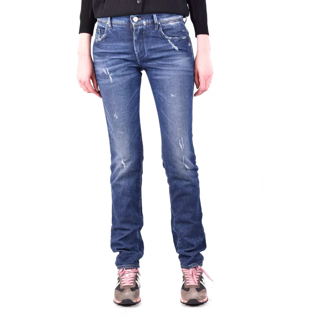2437759 Jacob Cohen Jeans Blu Cotone Tasche Made Italy Donna