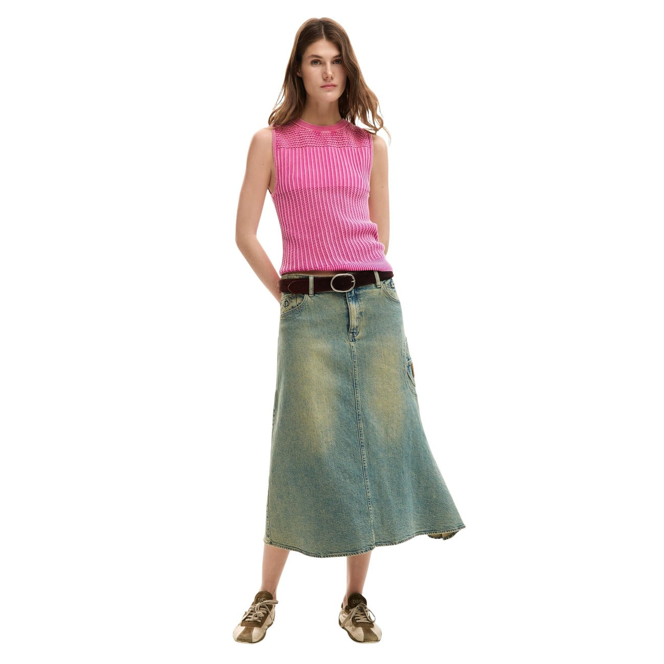 2453775 Desigual Top Fuxia Donna