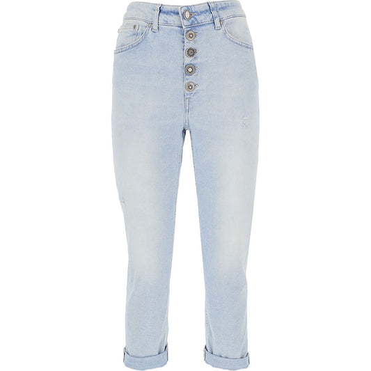 488953 Dondup Jeans Azzurri Effetto Consumato Donna