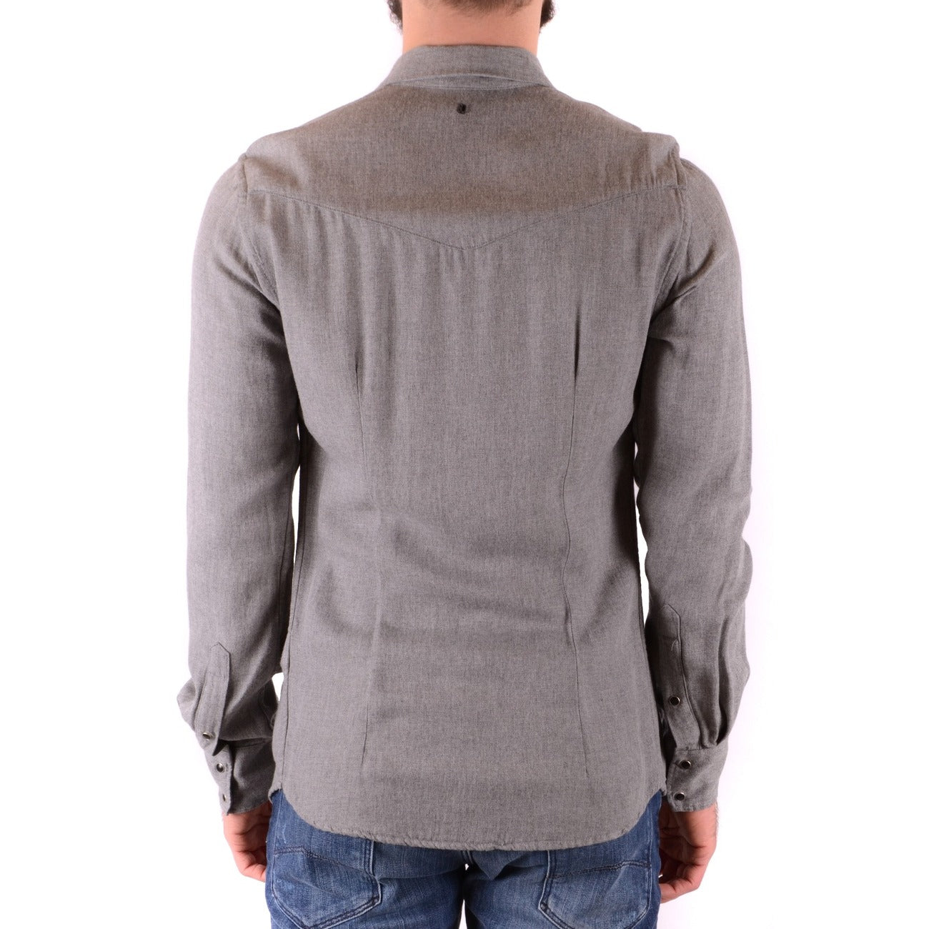 2429591 Dondup Camicia Grigia Viscosa Uomo