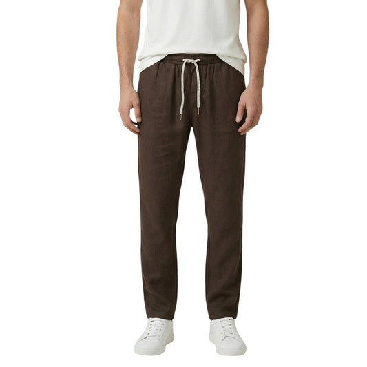 2455579 Gianni Lupo Pantaloni Marrone Lyocell Uomo