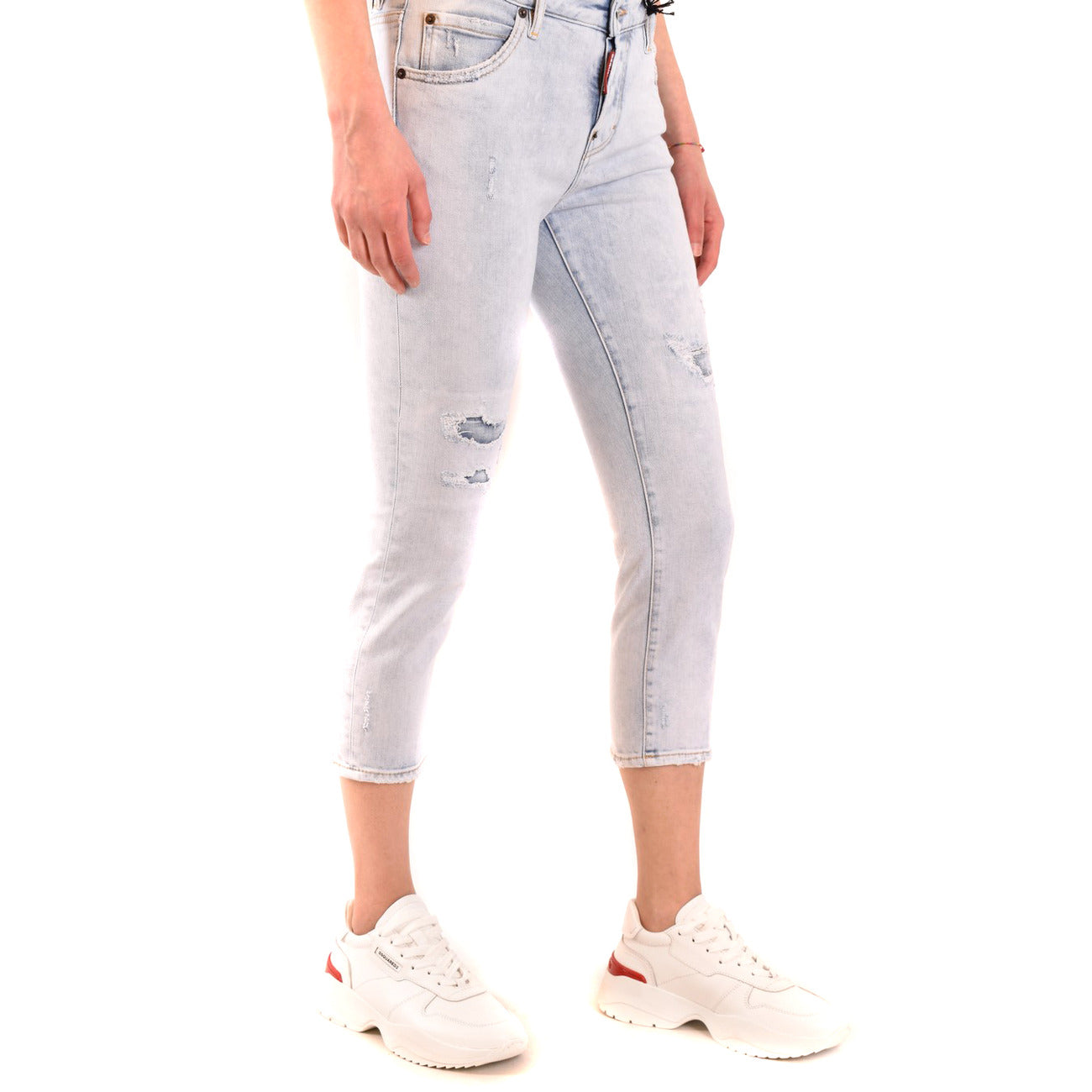 488579 Dsquared2 Jeans Azzurri Strappati Donna Primavera/Estate