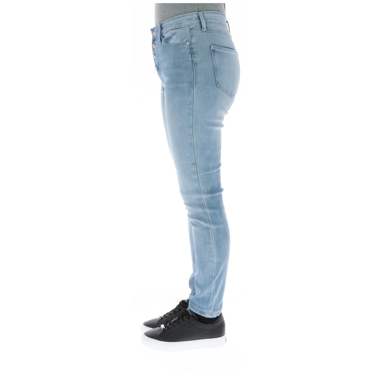 255382 Guess Jeans Azzurri Effetto Consumato Cotone Donna