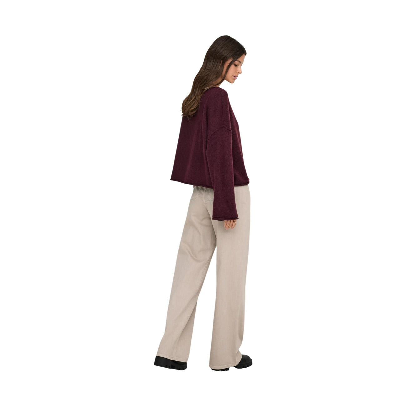 517449 Jacqueline De Yong Pantaloni Beige Donna