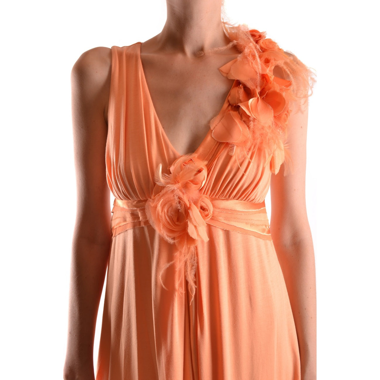 486613 Elisabetta Franchi Abito Arancione Donna Primavera/Estate