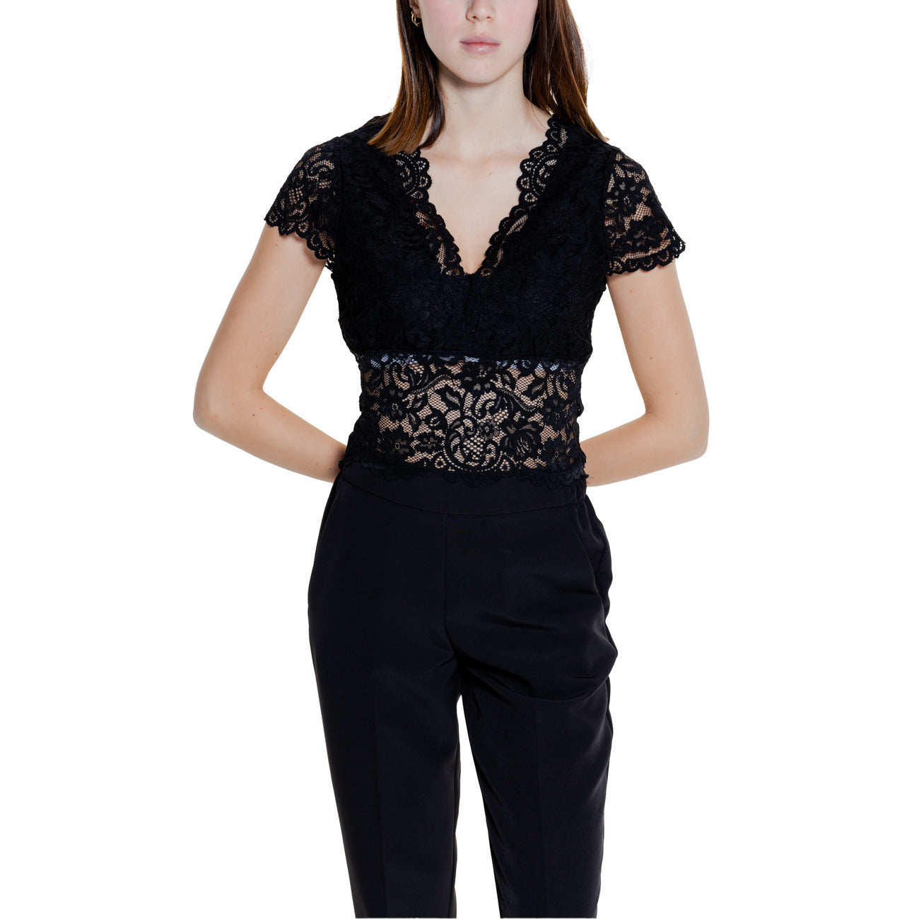 474626 Morgan De Toi Top Nero Donna Primavera/Estate