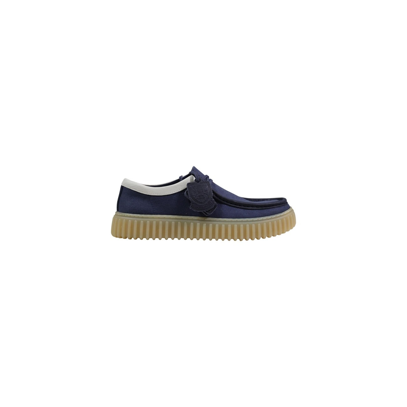 26187377 Clarks Scarpe Basse Blu Tessuto Uomo