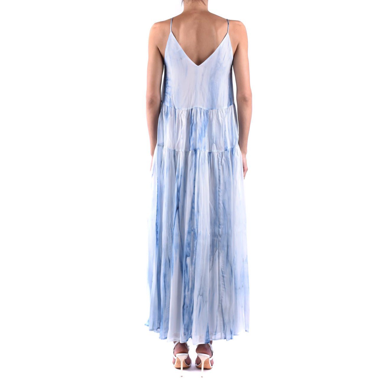 488936 Dondup Abito Bianco Colorato Donna Primavera/Estate