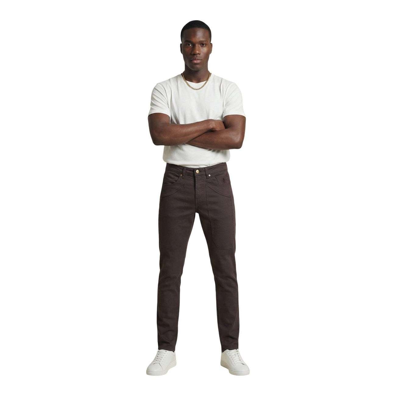 2461201 Jeckerson Pantaloni Marroni Uomo