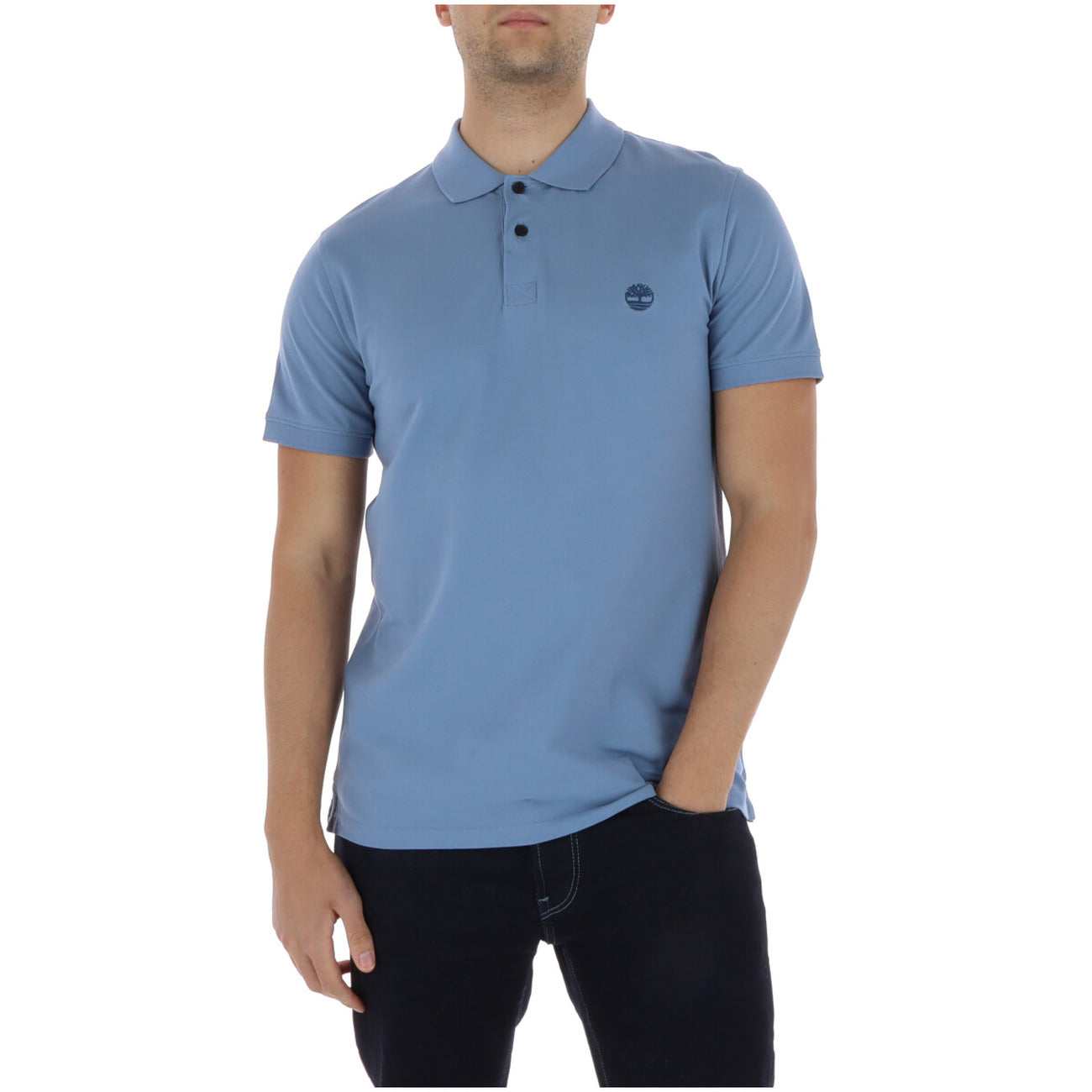 2452540 Timberland Polo Azzurro Uomo