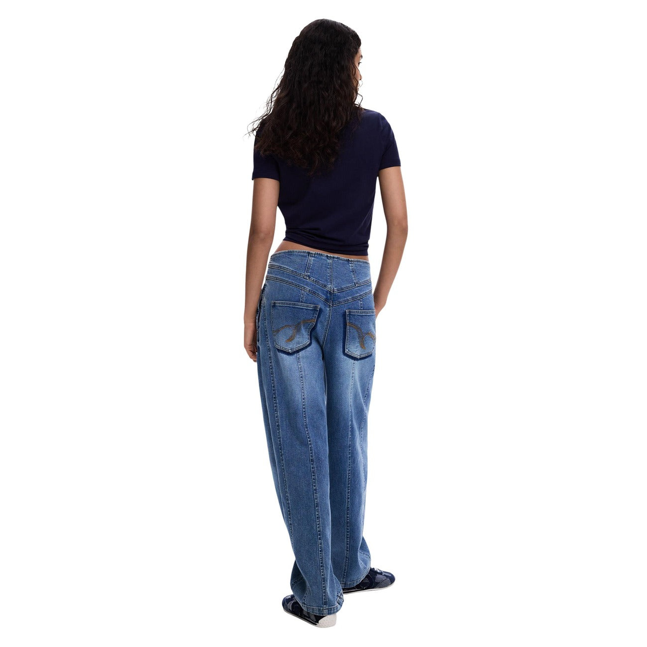 2453018 Desigual Jeans Blu Donna