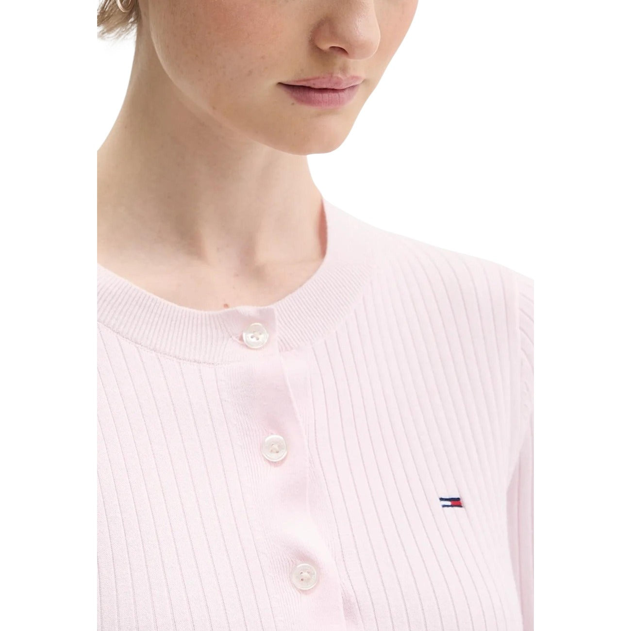504324 Tommy Hilfiger Jeans Cardigan Rosa Donna Primavera/Estate