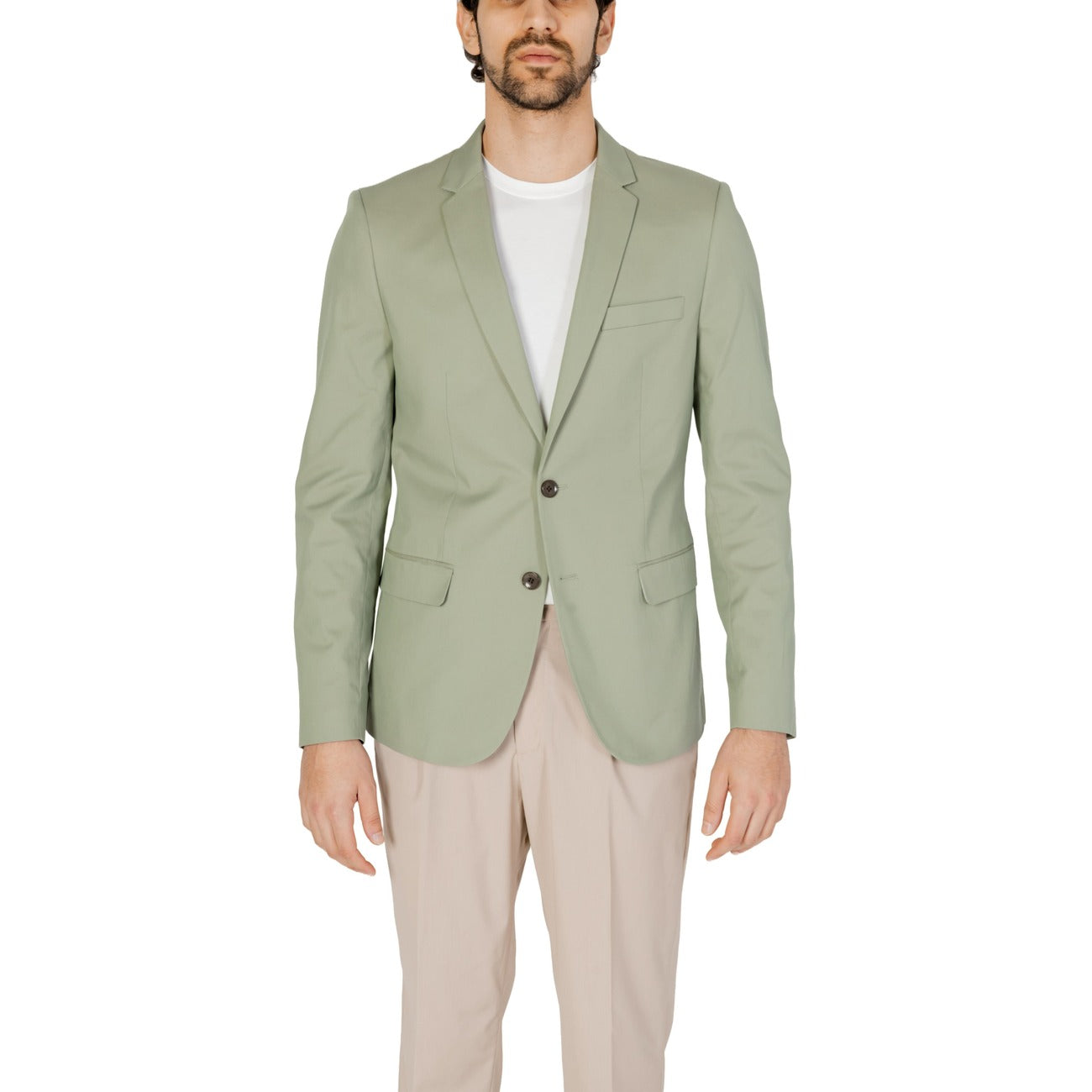 2211383 Antony Morato Giacca Verde Modal Uomo