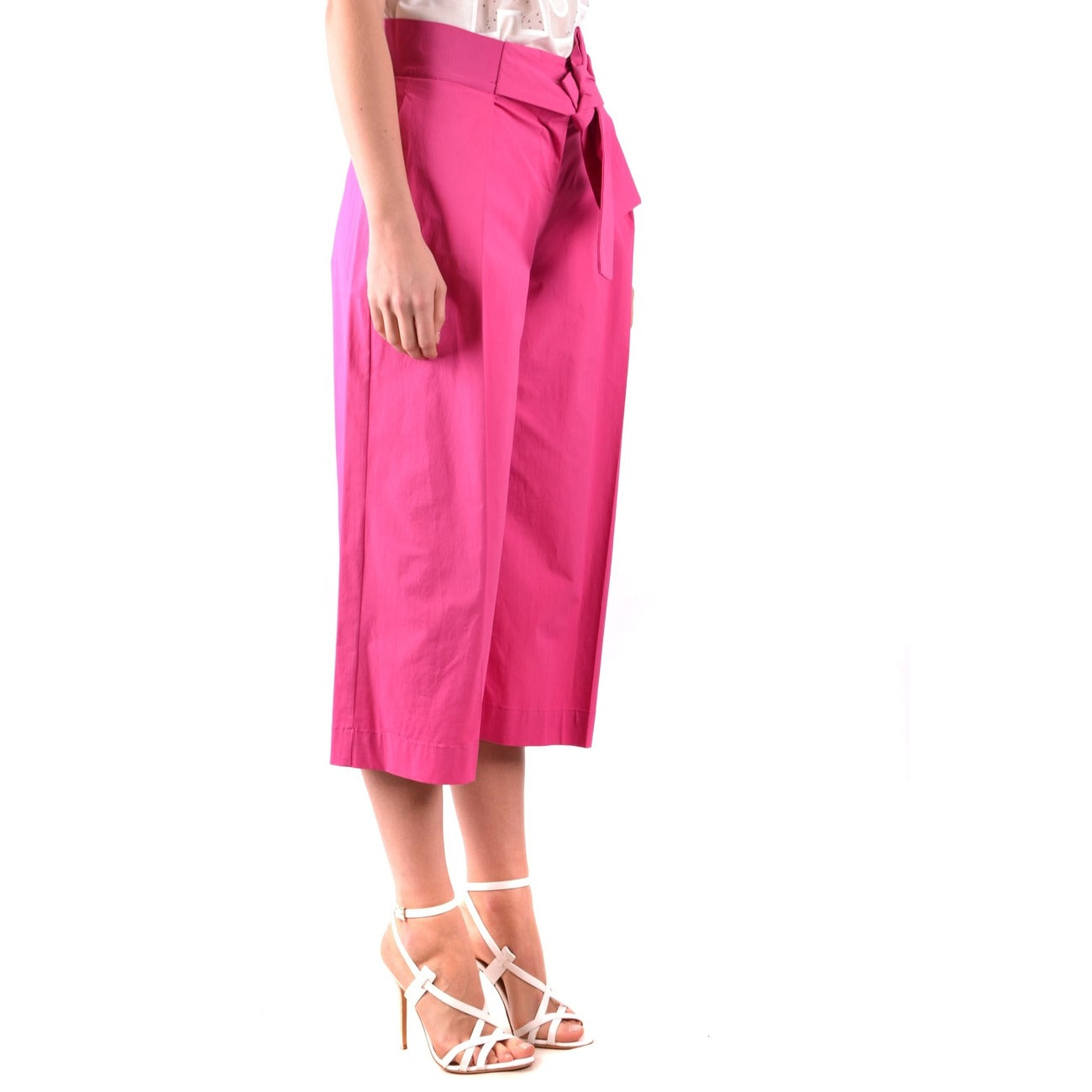 2423352 Pinko Pantaloni Fuxia Donna Cotone 100% Lacci