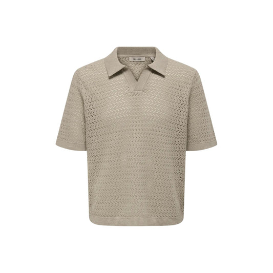 2458423 Only & Sons Polo Beige Uomo