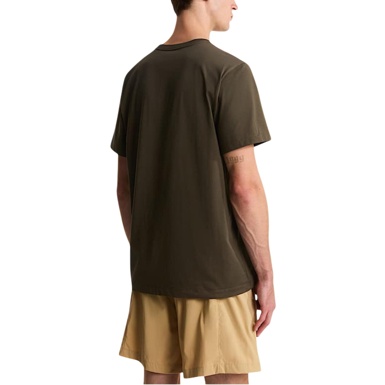 2450499 The North Face T-Shirt Verde Cotone Poliestere Uomo