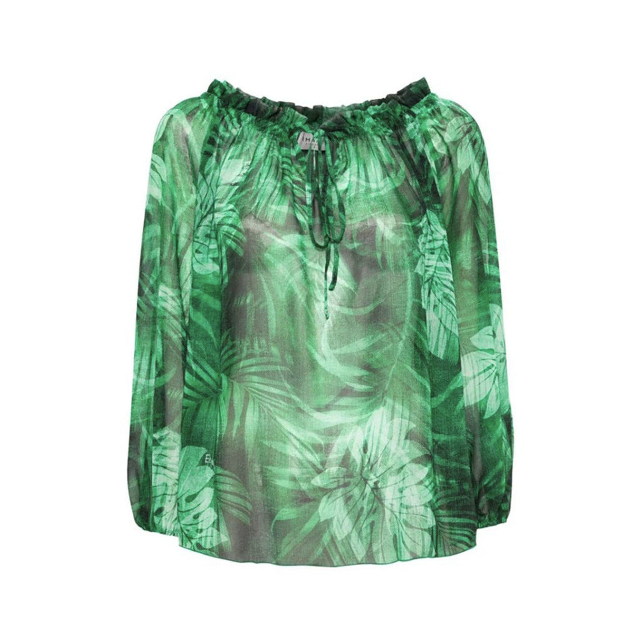2437676 Ermanno Scervino Blouse Verde Floreale Donna
