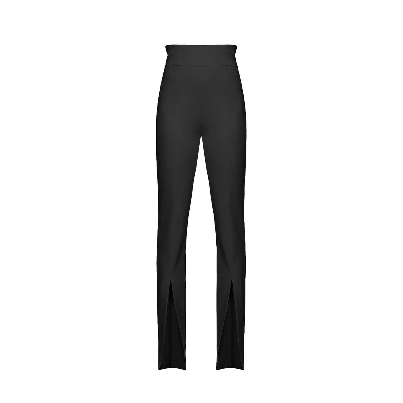 2422959 Pinko Pantaloni Neri Poliestere Cerniera Made Italy Donna
