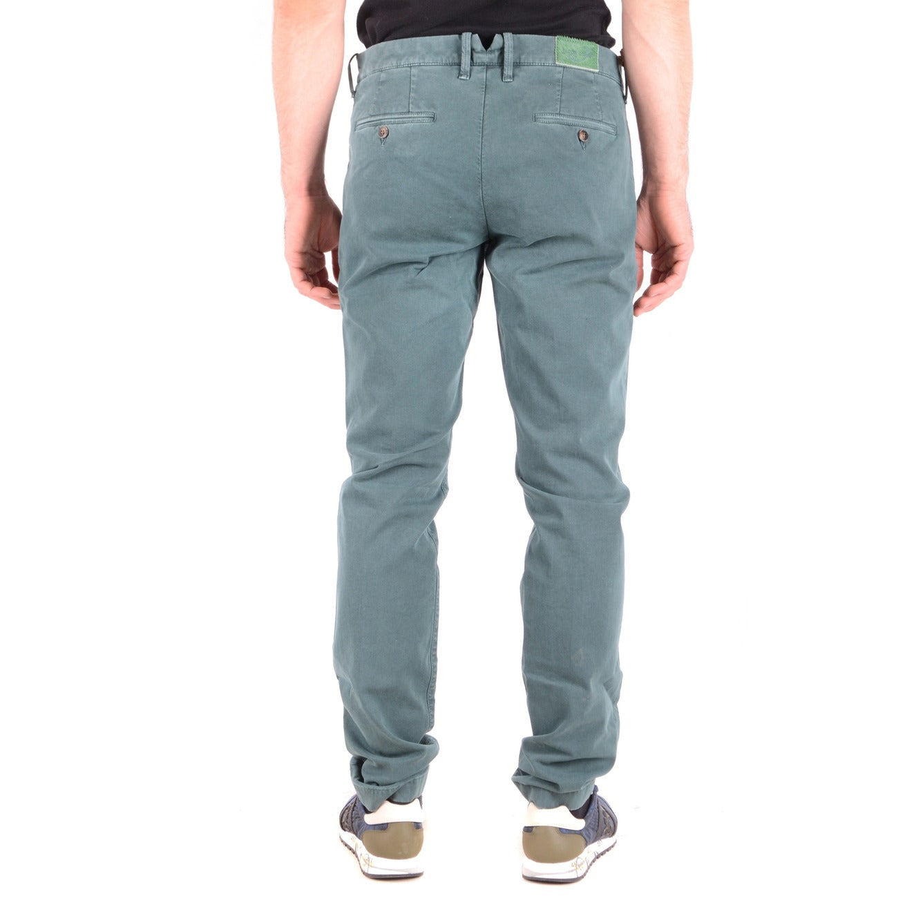2437760 Jacob Cohen Pantaloni Verde Cotone Elastan Uomo
