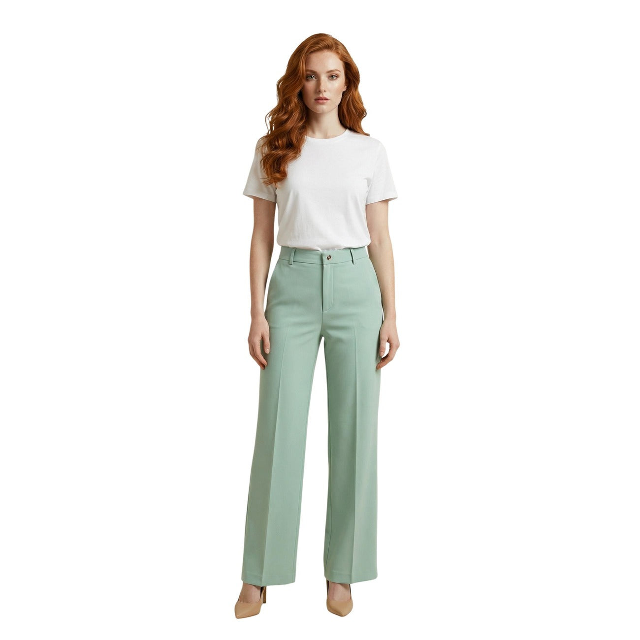 511744 Artigli Pantaloni Verdi Donna Primavera/Estate