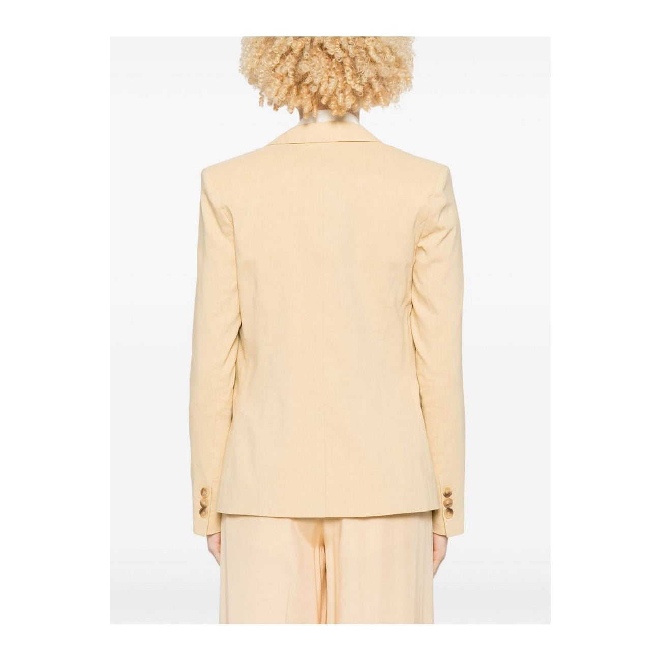 2444751 Pinko Giacca Gialla Donna Lino 55% Viscosa 42%