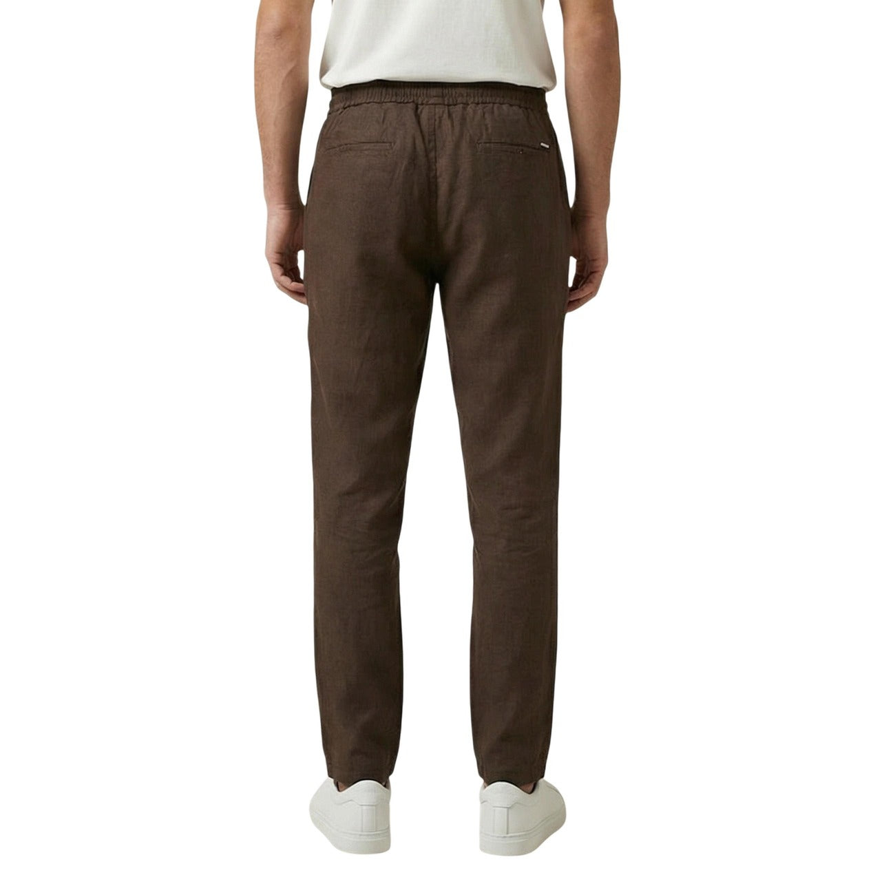 2455579 Gianni Lupo Pantaloni Marrone Lyocell Uomo
