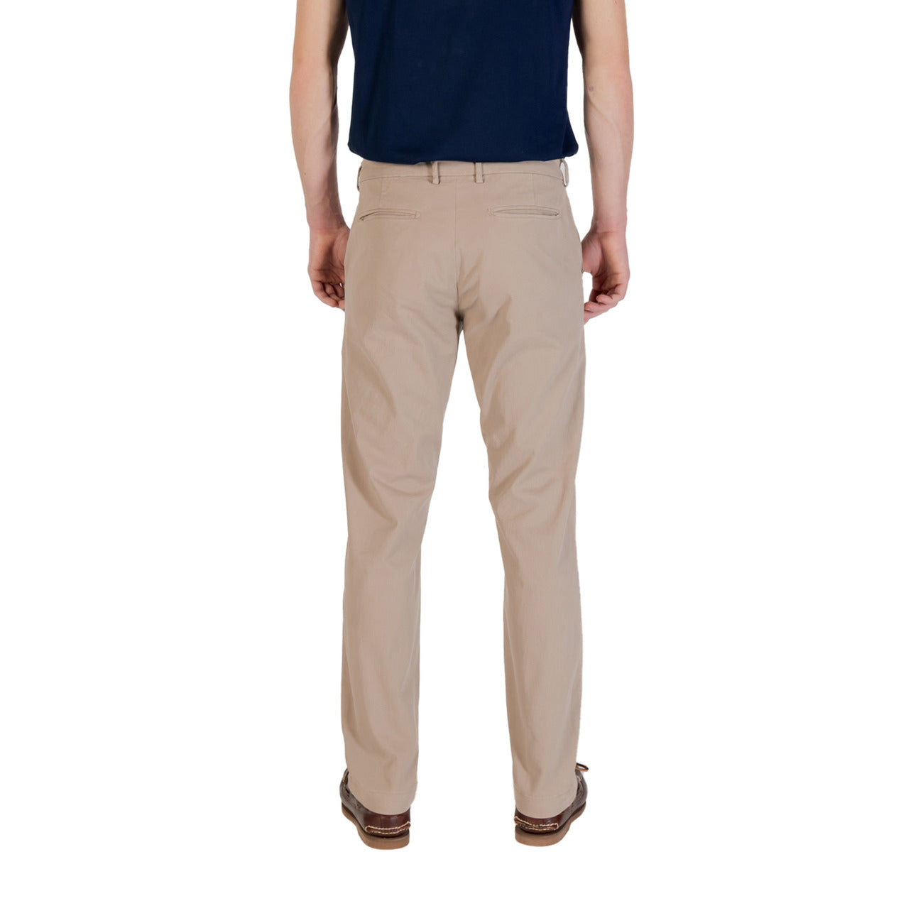 2420800 Borghese Pantaloni Beige Cotone Elastan Uomo
