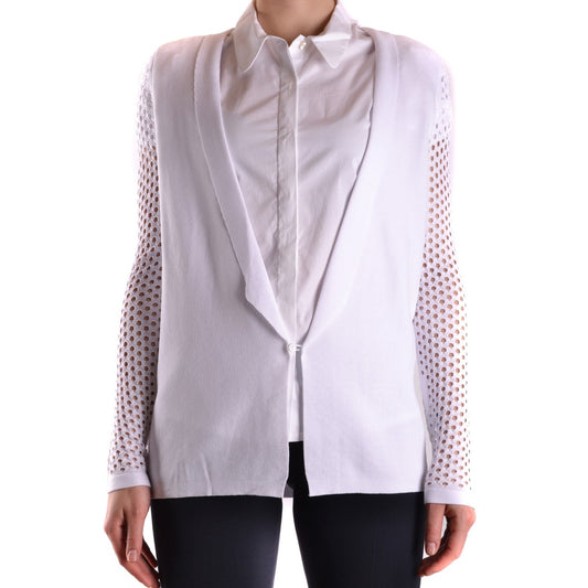 2423069 Pinko Cardigan Bianco Donna Viscosa 75% Poliammide 25%