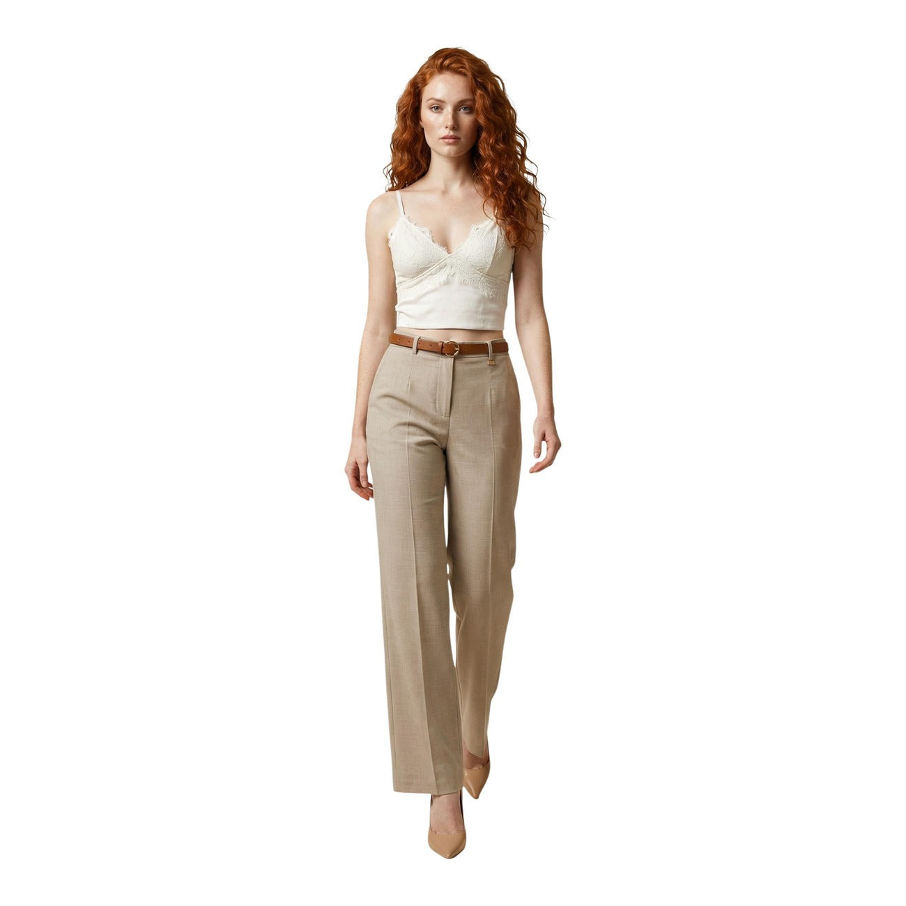 514483 Artigli Pantaloni Beige Donna Primavera/Estate