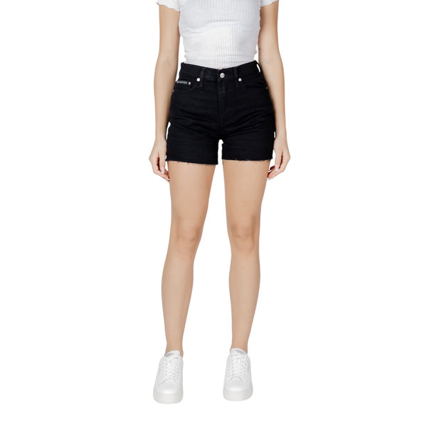 Shorts Neri Zip Tasche Donna
