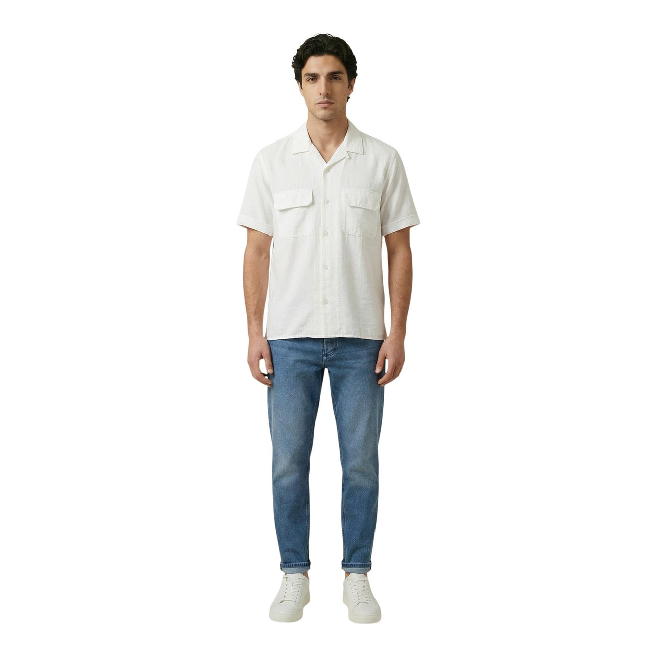 2451670 Antony Morato Camicia Bianca Viscosa Uomo