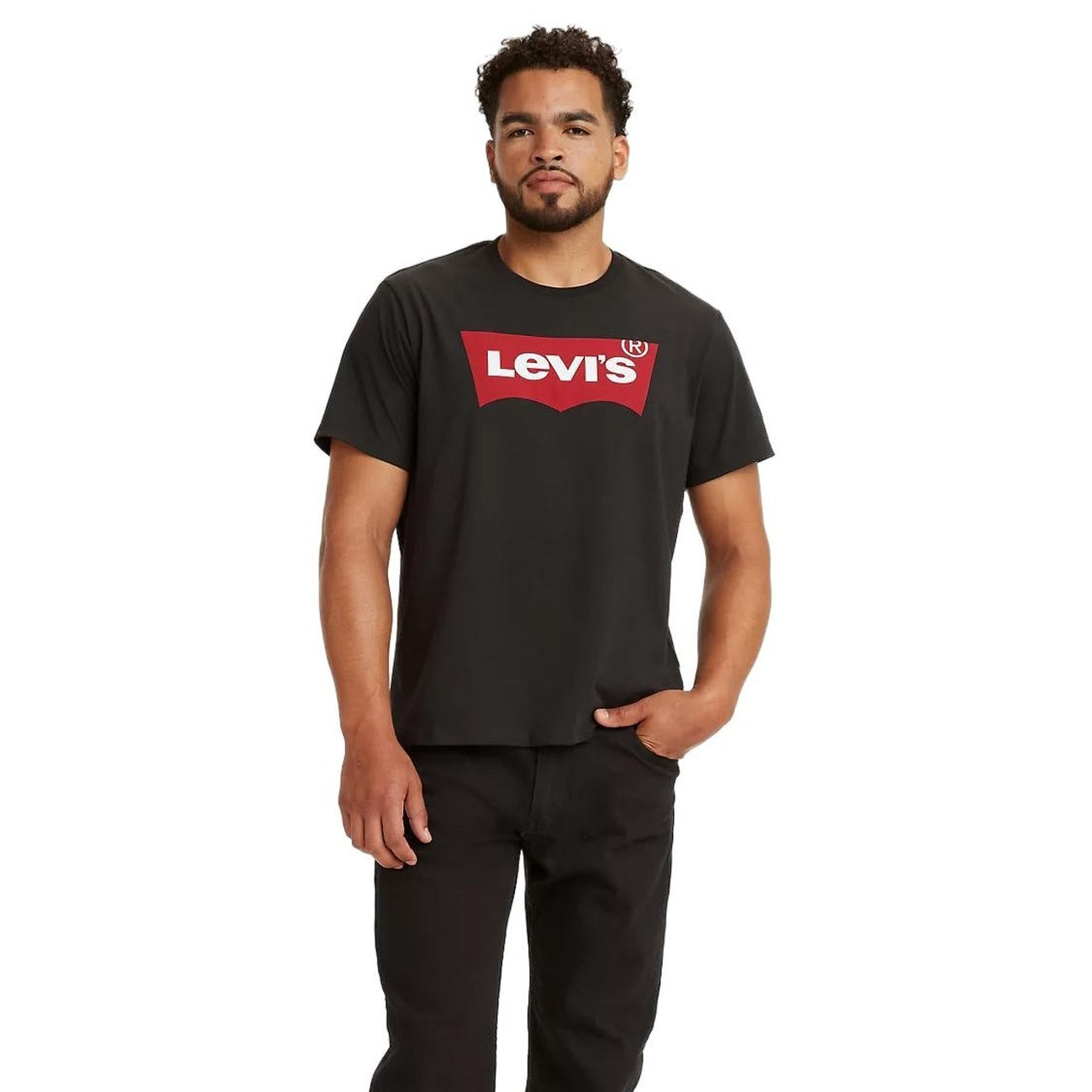 2417289 Levi's T-Shirt Nera Stampa Uomo