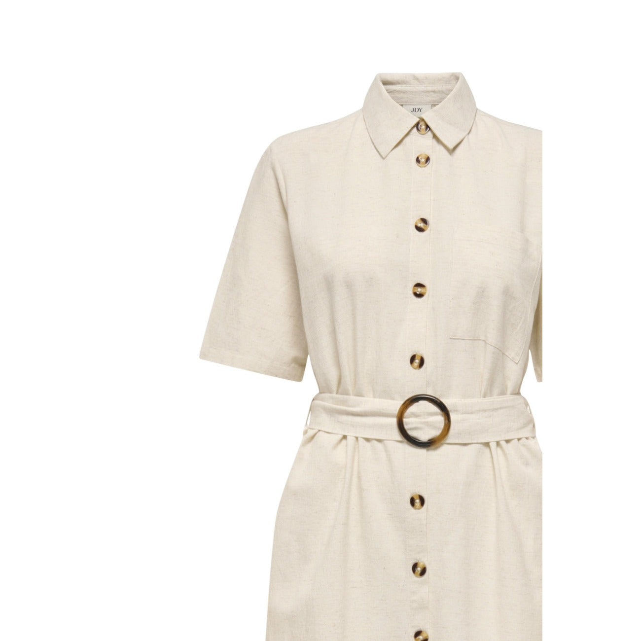 517458 Jacqueline De Yong Abito Beige Corto con Cintura Donna