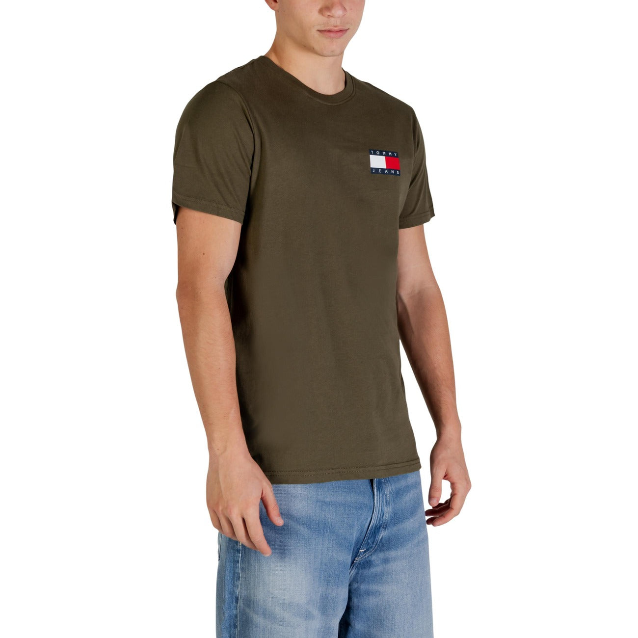 2447862 Tommy Hilfiger Jeans T-shirt Verde Uomo