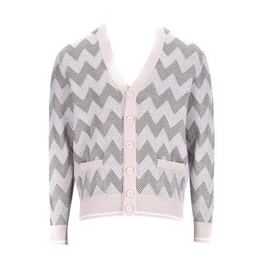2430899 Missoni Cardigan Beige Righe Uomo