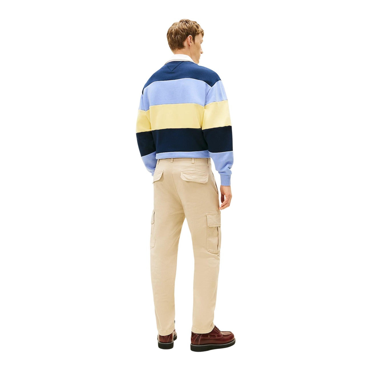 2452989 Tommy Hilfiger Jeans Pantaloni Beige Cotone Organico Uomo