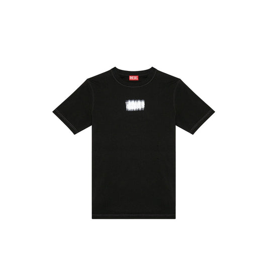 2428765 Diesel T-Shirt Nera Stampa Uomo